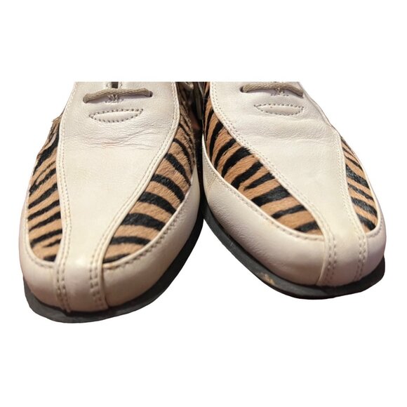 Estate by Footjoy women's white with leapard print golf shoes size 6M - Picture 5 of 7